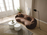 Mid Century Modern Curved Living Room Sofa, Boucle Fabric Couch for Bedroom, Office, Apartment, W876102842