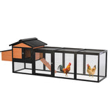 Wooden Chicken Coop, Large Outdoor Hen House with Nesting Box Poultry Cage, Rabbit Hutch Bunny Cage W2326P327190