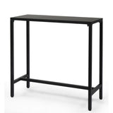 40in Iron With Adjustment Knob Patio Bar Table Black 68801845