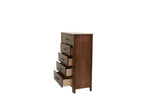 ZUN Oak Finish 1pc Chest Of Drawers Wooden Texture 5x Drawers Storage Bedroom Furniture B011P244398