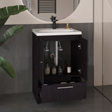Bathroom Vanity with Two Doors, Two Drawers Madison, Black B200P313689