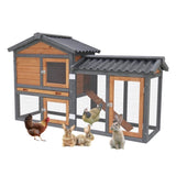 58" Wooden Outdoor Indoor Roof Waterproof Bunny Hutch Rabbit Cage Guinea Pig Coop PET House for W1431P284964
