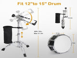 14 x 5.5in Snare Drum Set with Drumstick Holder, Snare Drum Bag, Strap, Mute Pad & Drum Stick for 05045110