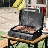 3-Burner Flat Top Gas Griddle Cooking Station with Ceramic Coated Cast Iron Pan, 30,000 BTU Propane 90923579