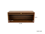 Countertop Storage Cabinet with Glass Flip-up Door, Small Pantry Spice Rack Organizer for Coffee Bar W331P533385