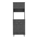 ZUN Bay Area Pantry, Two Door Cabinets, One Drawer, Four Adjustable Metal Legs B128P148869