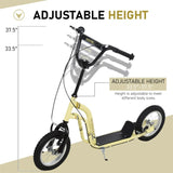 12-inch children's scooter with adjustable height. - yellow 53498091