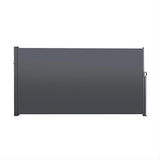 118" x 71" Retractable Side Screen Awning, UV Resistant and Waterproof Patio Privacy Screen,Dark 96590280
