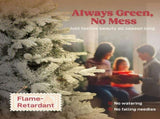 HOMCOM 7.5 ft Artificial Frosted Christmas Tree with Realistic Branches, Wide Full Spruce Holiday W2225P485592