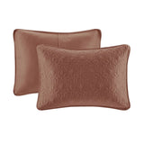 3 Piece Reversible Quilt Set Clay Red King/Cal King B035P266676