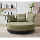 52.75'' Oversized Round Swivel Chair,360&deg Swivel Chair, Couples W1628P218358