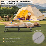 Folding Camping Cot for Adults, 5-Angle Adjustable Camping Cot Heavy Duty Outdoor Bed with Carry W3399P310387