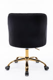 ZUN Swivel Shell Chair for Living Room/Bed Room, Modern Leisure office Chair 07649381