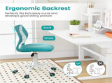 Ergonomic Kids Desk Chair, 16.5-21 Adjustable Height Mesh Study Chair Turquoise 34897133