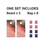 4x2 FT Large Size Cornhole Board Set of 2, Wooden Outdoor Game Board Set with 8 Bean Bags, Perfect W2640P227948