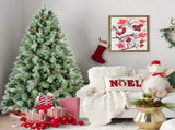 Artificial 5ft Green Christmas Tree with 694PVC/Hard Needle Mixed Branch Tips, 200L warm white led, 73998134