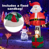 8 Feet Christmas Decorations,Inflatable Santa Claus and Reindeer 22799055