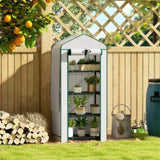 4 Tier Mini Small Greenhouse White 28956440
