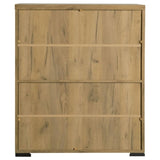 Golden Oak and Black Mesh Door Accent Cabinet B062P145428