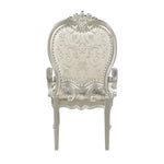 ZUN ACME Bently ARM CHAIR Fabric & Champagne Finish DN01370