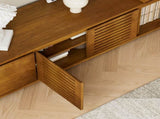 63" Mid-Century Modern Extendable TV Stand for TVs up to 75", Media Console TV Cabinet for Living W1801P163658