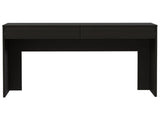Black Wengue 2-Drawer Computer Desk B06280444