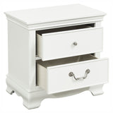 Classic Traditional Style 1pc Nightstand Wood White Finish Dovetail Drawers Bed Side Table Bedroom B01146479