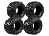 Complete Set of 4 All Terrain ATV UTV Tires 25x8-12 Front & 25x10-12 Rear 6PR Tubeless 87563144