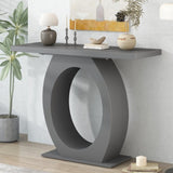 Mirod Stylish Modern Console Table with Egg-Shaped Base,Enhanced Stability and Durability,Sleek N760P214780E