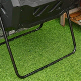 Black tumbling outdoor compound fertilizer drum 162L 60041012