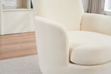 Polyester Swivel Barrel Chair, Swivel Accent Chairs Armchair for Living Room, Reading Chairs for W1361P149653
