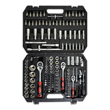 ZUN Tool Kit and Socket Wrench Set 216pcs - Basic Portable Manual Repair Tool Set for Home Use, Includes W1102P203831