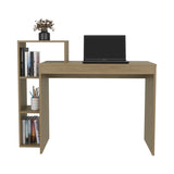 Britt 43" Wide Four Shelves Writting Desk, Home Office, Living Room, Gamer Desk Natural Oak B200P253747
