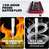 AI Meat Thermometer, 500 ft Long Range Bluetooth Grill Thermometer for Smoker, Oven, BBQ, 94557200