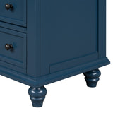 U_STYLE 3-Drawer Storage Wood Cabinet, End Table with Pull out Tray WF319367AAV