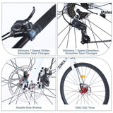 7 Speed Hybrid bike Disc Brake 700C Road Bike For men women's City Bicycle W1019P154032