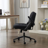 Cross Legged Chair with Flip-up Armrests, Cross Legged Office with Wheels, Comfy Swivel 26162829