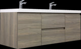 60" Floating Bathroom Vanity with Sink, Modern Wall-Mounted Bathroom Storage Vanity Cabinet with W1573P152707
