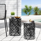 Metal S/2 end table 73604.00BLK