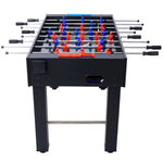 ZUN 54-Inch Hurricane Foosball Table for Family Game Rooms with Light Cherry Finish, Analog Scoring and W465P164160