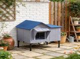 Weatherproof Heated Cat House, Outdoor Cat Shelter with Heating Pad, Elevated Base & Safe Escape 02724734