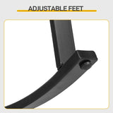 1pcs side table 2pcs rocking chairs, backrest sparsely woven, light yellow rattan, white cushion, 45516320