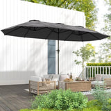 Outdoor beach umbrella/Double-Sided Sun Umbrella 12836778
