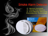 (8 Pack) Smoke Alarm Detector Home Fire Safety Sensor Alert Battery Included (US Logistics only For 65271364