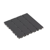 ZUN Plastic Interlocking Deck Tiles,44 Pack Patio Deck Tiles,12"x12" Square Waterproof Outdoor All W206P151694