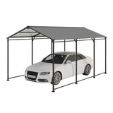 Metal Carport 10 15 FT Heavy Duty with Galvanized Roof, Metal Garage Canopy with Galvanized 74878438