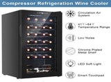 American Standard JC-82 AC 115V /60Hz 28Bottle/2.8Cu.Ft/80L/ Compressor Wine Cooler Black 05843418