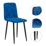 Dining Chairs Set of 4, Modern Kitchen Dining Room Chairs, Velvet Dining Chair Upholstered Cushion W578P191316