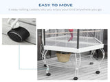 Bird Cage Starter Kit with Detachable Rolling Stand 28106760