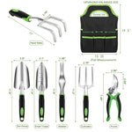 ZUN 8 Piece Stainless Steel Gardening Tool Sets W2181P193850